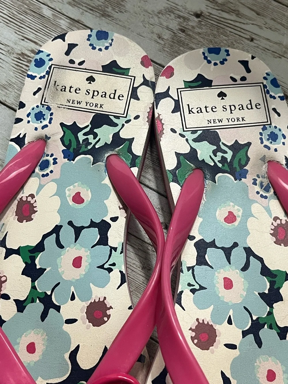 Kate Spade floral flip flop